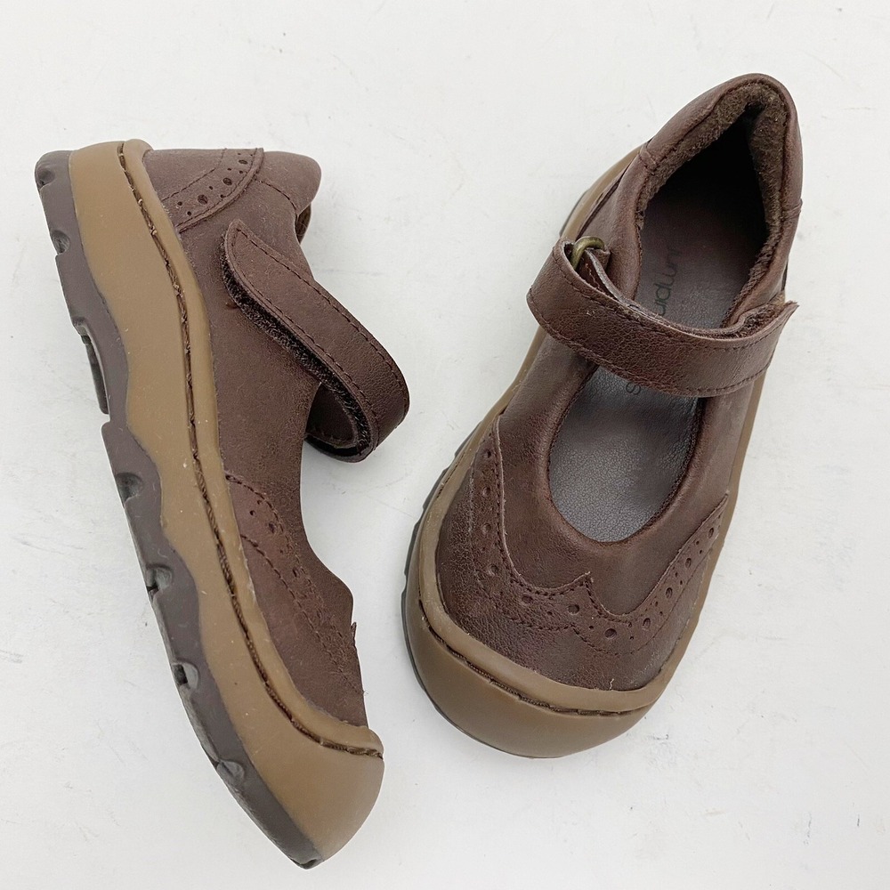 Jumping Jacks Malinda Brown Leather Mary Jane Shoes Toddler Girls 6.5M